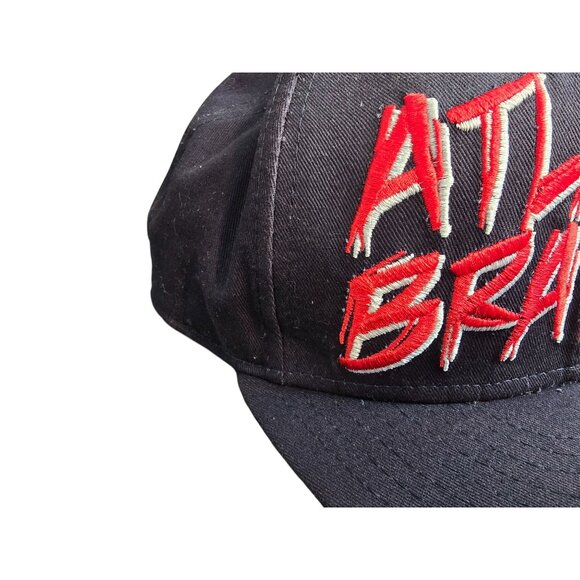 Atlanta Braves Cap 9FIFTY Snapback New Era Embroidered Logo Black & Red - Picture 3 of 8